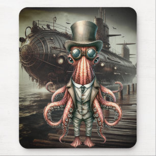 Mousepad Octopus Steampunk