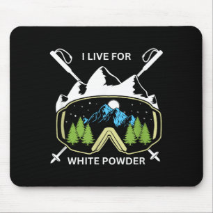 Mousepad Óculos de esqui retro para snowboard vintage esqui