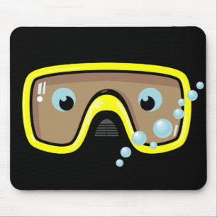 Mousepad Óculos de proteção amarelos