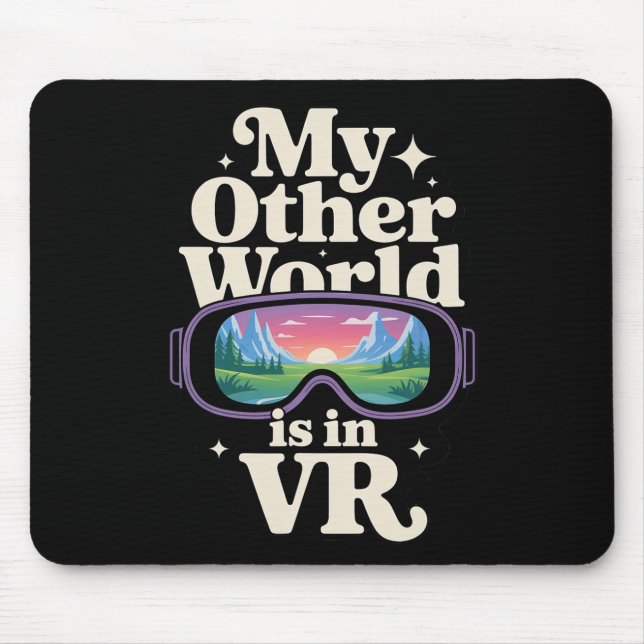 Mousepad Óculos de Realidade Virtual para Mundos de Jogador (Frente)