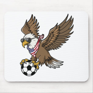 Mousepad Óculos de sol águia de futebol EUA Legal Vintage P