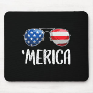 Mousepad Óculos de sol americanos para o dia 4 de julho par