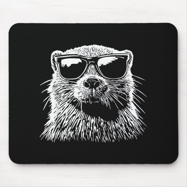 Mousepad Óculos de Sol de Castor (Frente)
