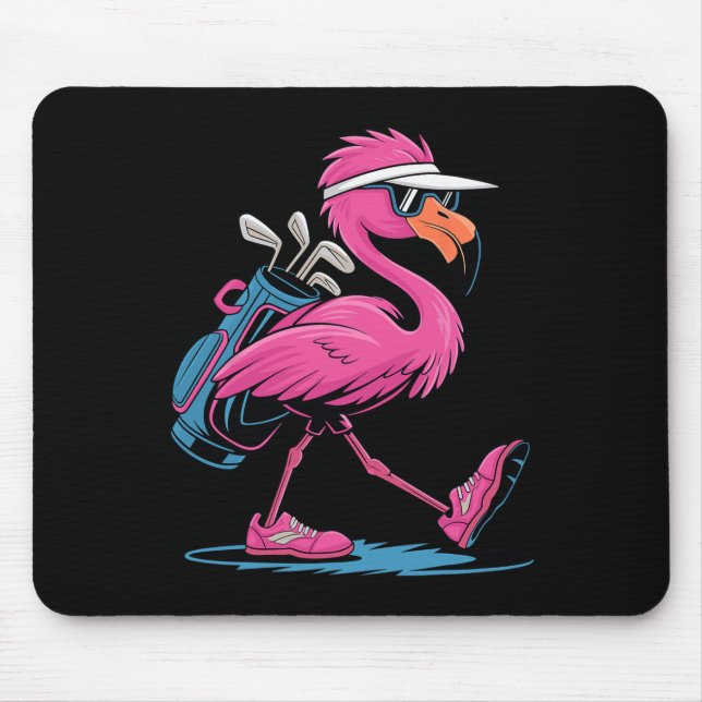 Mousepad Óculos de Sol de Golfe Ping Flamingo Mulher Senhor (Frente)