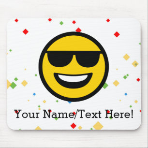 Mousepad Óculos de sol legal Emoji