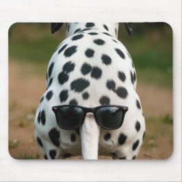 Mousepad Óculos de Sol na Cauda de um Cão Dálmata