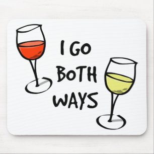 Mousepad Óculos De Vinho De Cartoon Eu Fico Engraçado