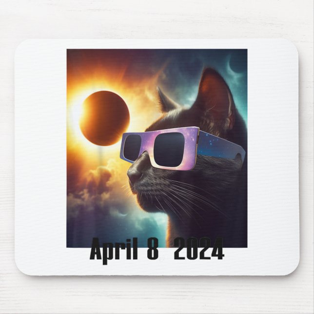 Mousepad Óculos Solares de Vestida de Gatos Eclipse Pop Col (Frente)