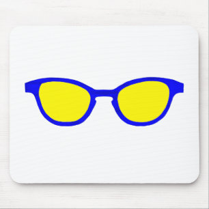Mousepad Óculos Solares Lente Amarelo Amarelo Amarelo Amar