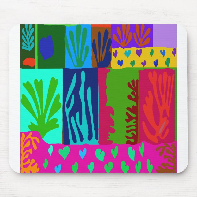Mousepad Ode para Colagem Matisse (Frente)
