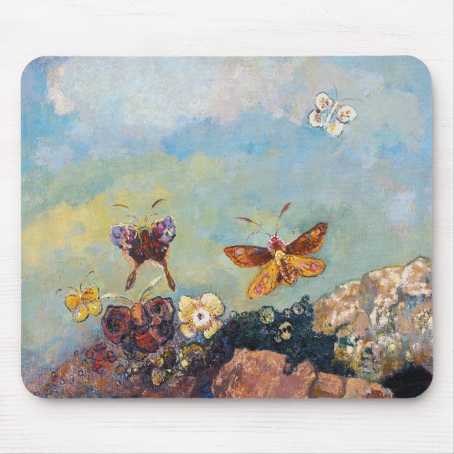 Mousepad Odilon Redon, Borboletas,1910 (Frente)