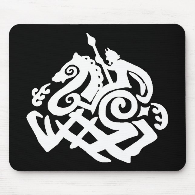Mousepad Odin e silhueta do sleipnir (Frente)