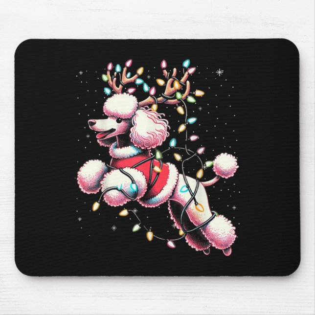 Mousepad Odle Santa Christmas Tree Lights, Funny Ugly Pajam (Frente)