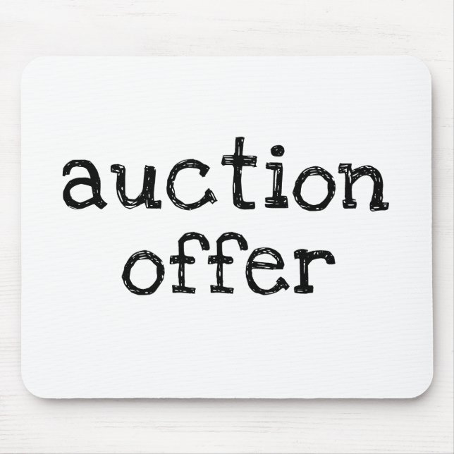 Mousepad Oferta de Leilões (Frente)