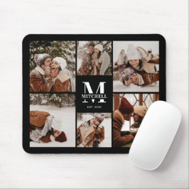 Mousepad Oferta de Monograma Personalizado de Colagem de Fo
