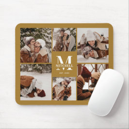 Mousepad Oferta de Monograma Personalizado de Colagem de Fo