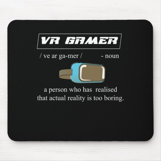 Mousepad Oferta De Nerd De Realidade Virtual Para Jogos De  (Frente)