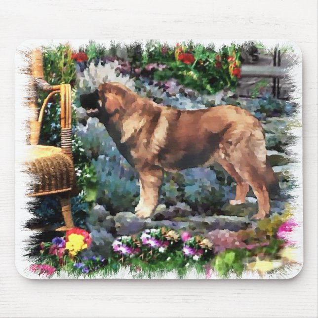 Mousepad Ofertas de arte Leonberger (Frente)