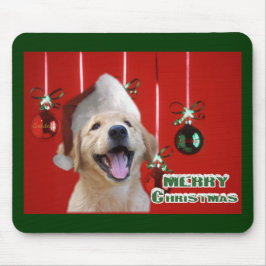 Mousepad Ofertas de Cartões de Natal para Retriever de ouro