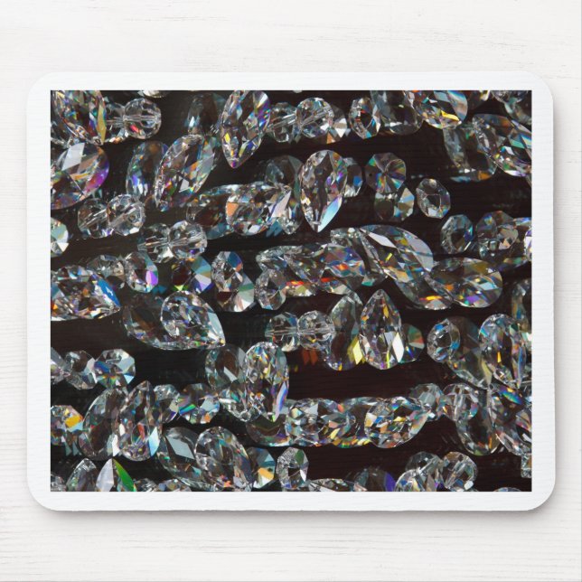 Mousepad Ofertas de padrão de Abstrato de cristal de diaman (Frente)