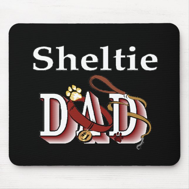 Mousepad Ofertas de Pai de Sheltie (Frente)