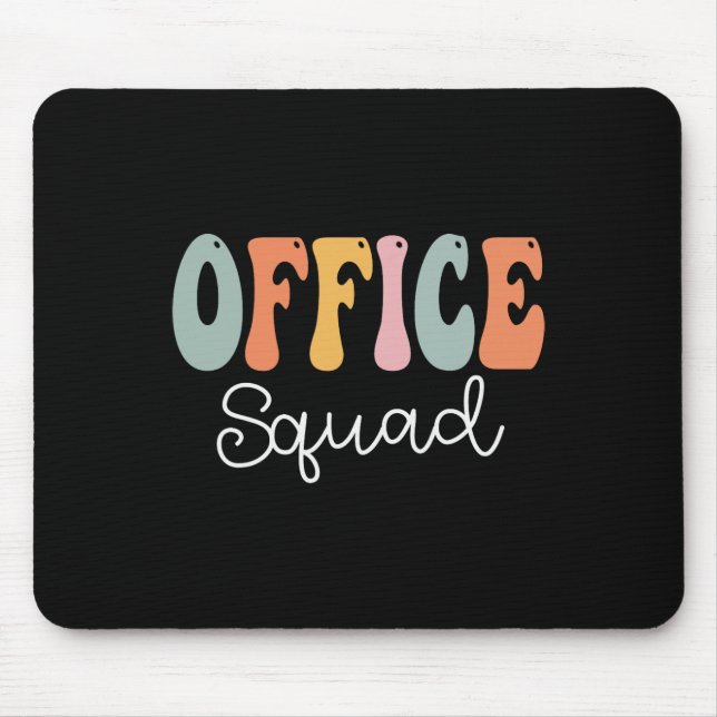 Mousepad Office Squad Retro Groovage Feliz Primeiro Dia (Frente)
