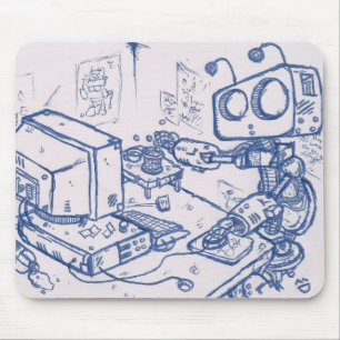 Mousepad Officebot Mousemat