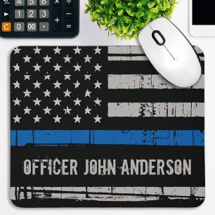 Mousepad Oficial de Polícia de Linha Azul Personalizado