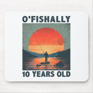 Mousepad Oficialmente 10 Anos de Idade 2015 Pescaria Pescad