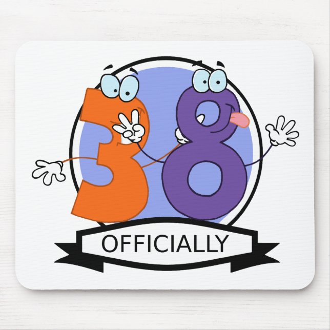Mousepad Oficialmente 38 Banner de Aniversário (Frente)