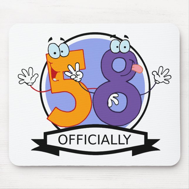 Mousepad Oficialmente 58 Banner de Aniversário (Frente)