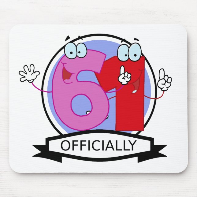 Mousepad Oficialmente 61 Banner de Aniversário (Frente)