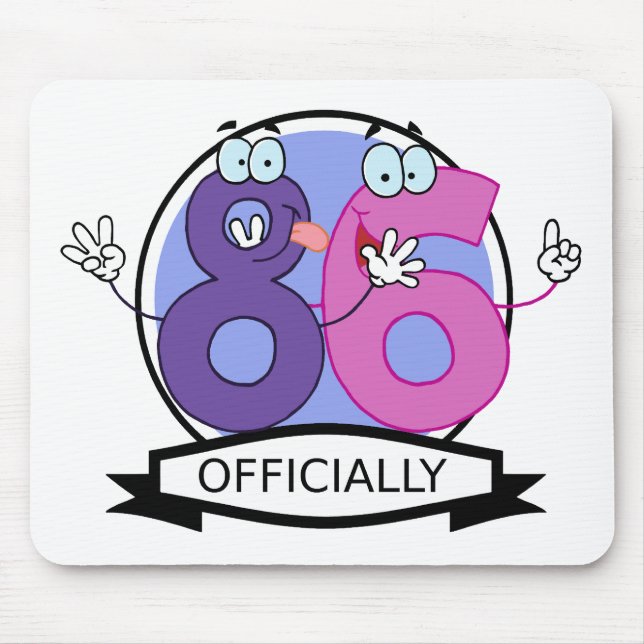 Mousepad Oficialmente 86 Banner de Aniversário (Frente)
