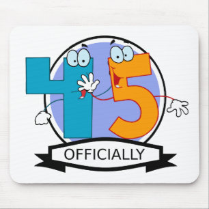 Mousepad Oficialmente bandeira de 45 aniversários
