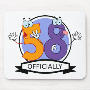 Mousepad Oficialmente bandeira de 58 aniversários