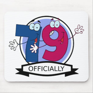 Mousepad Oficialmente bandeira de 79 aniversários