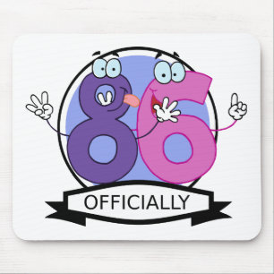 Mousepad Oficialmente bandeira de 86 aniversários