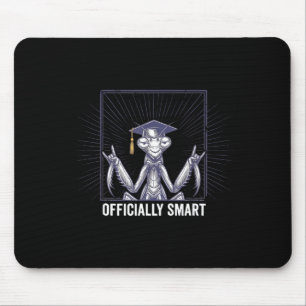 Mousepad Oficialmente inteligente piada de graduação touca