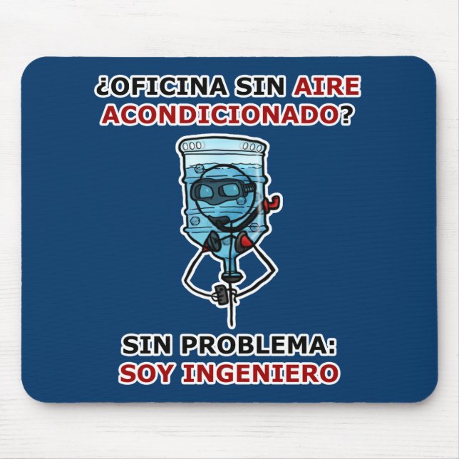 Mousepad ¿oficina sin aire acondicionado? (Frente)