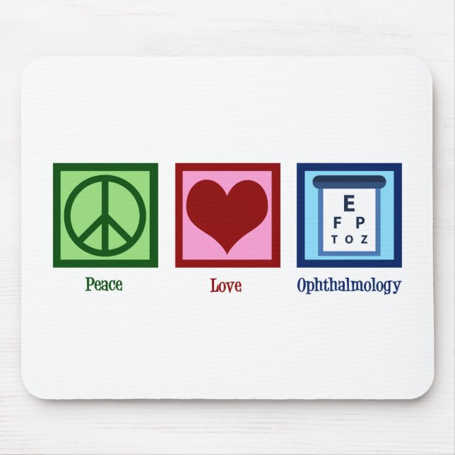 Mousepad Oftalmologia do Amor de Paz (Frente)