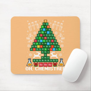 Mousepad Oh Chemistree Christmas Chemistry Periódico