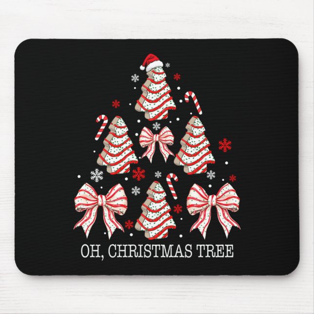 Mousepad Oh Christmas Tree Cakes Debbie Becky Jen Cake Love (Frente)
