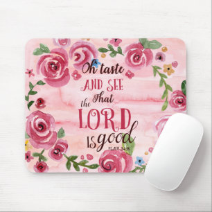 Mousepad Oh o gosto e considera que o 34:8 do senhor Ser