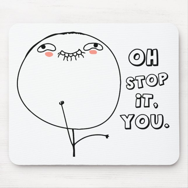 Mousepad Oh parada ele você. - meme (Frente)