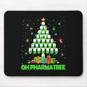 Mousepad Oh Pharmatree Árvore de Natal Farmácia Medicamento