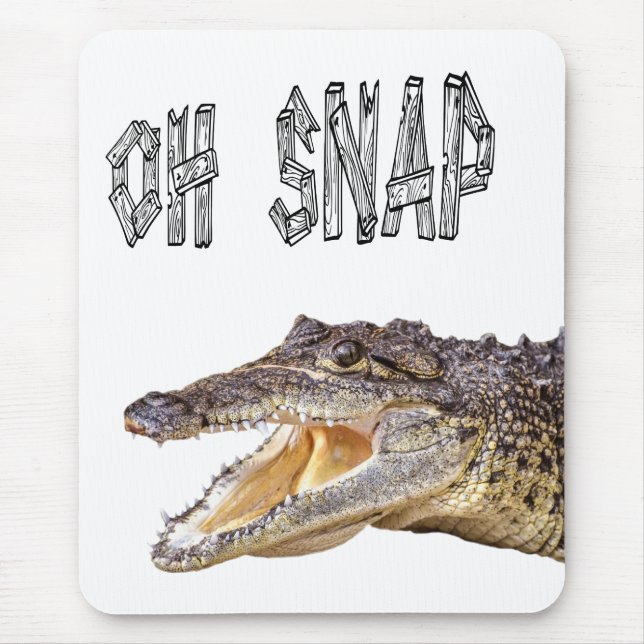 Mousepad OH SNAP - Gator Irritado (Frente)