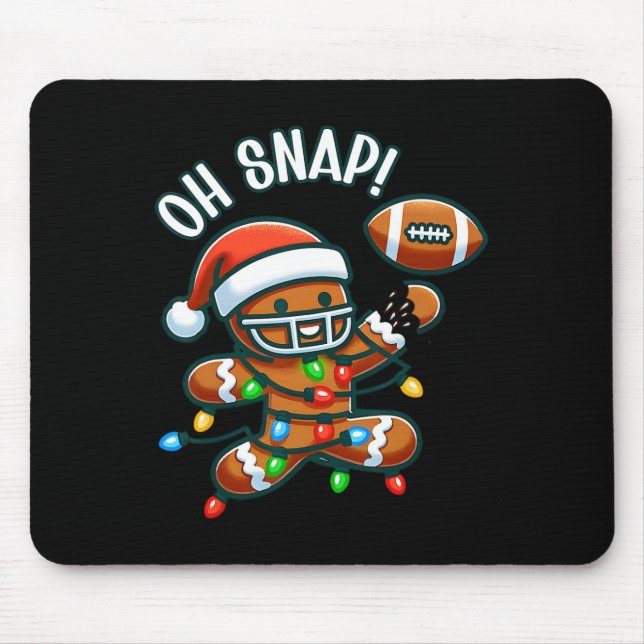 Mousepad Oh Snap Homemem de gengibre Natal Péll  (Frente)