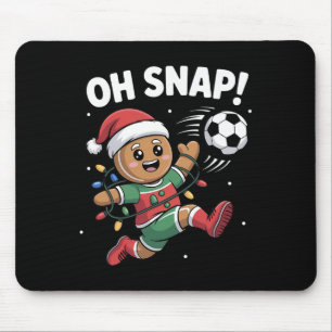 Mousepad Oh Snap Homemem de Natal de Futebol Crianças Menin