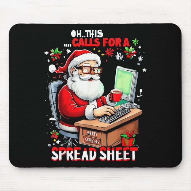 Mousepad Oh This Calls For A Spreadsheet, Funny Excel Chris (Frente)