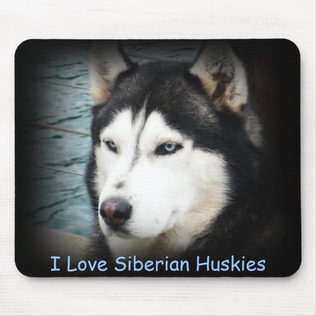 Mousepad ohhshadow, eu amo os roucos Siberian (Frente)